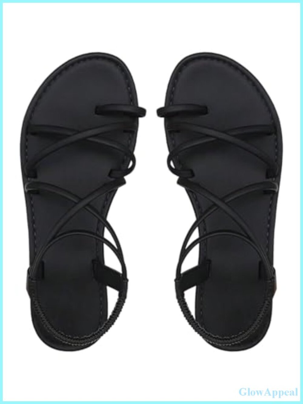 Women's Strappy Thong Sandals Slingback Flats Open Toe Slip On